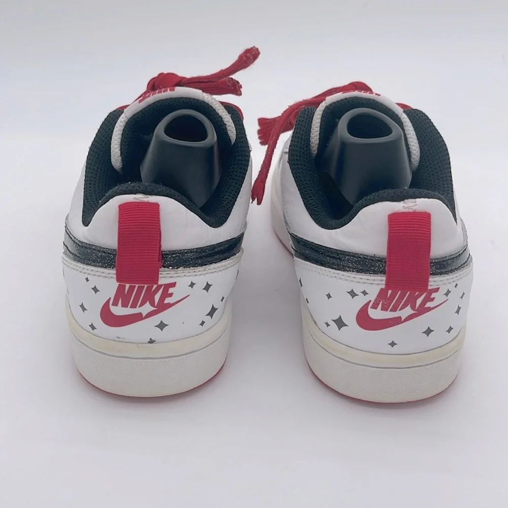 Nike Court Borough 2 Low White Very Berry Shoes Youth Size 6.0Y #DM0110-100